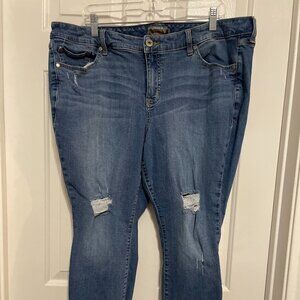 Torrid Mid Rise Skinny Jean - Vintage Stretch Medium Wash